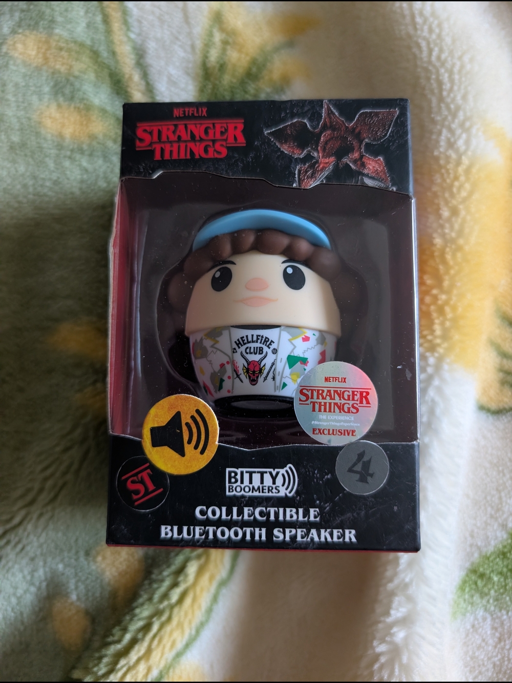 Stranger Things Bitty Boomers Collectible Bluetooth Speaker - Blue Accents